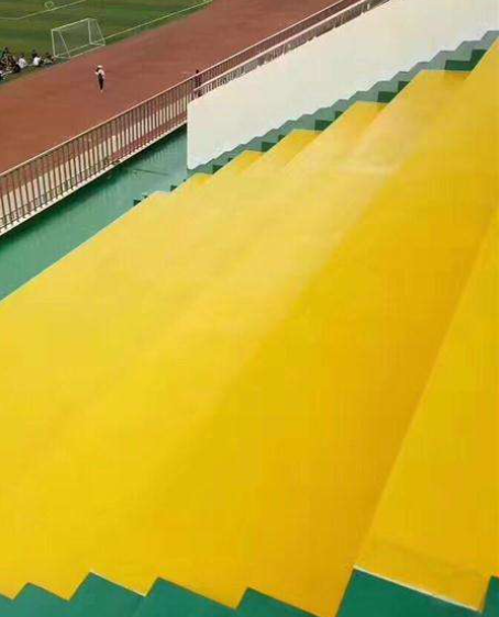 鄱阳球场台阶翻新修补改造